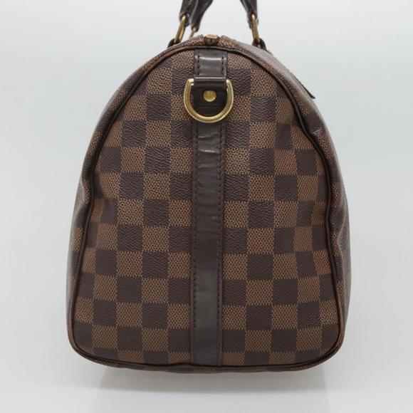 LOUIS VUITTON Damier Ebene Speedy Bandouliere30 Hand Bag N41367 LV Auth 130402 - Picture 4 of 16
